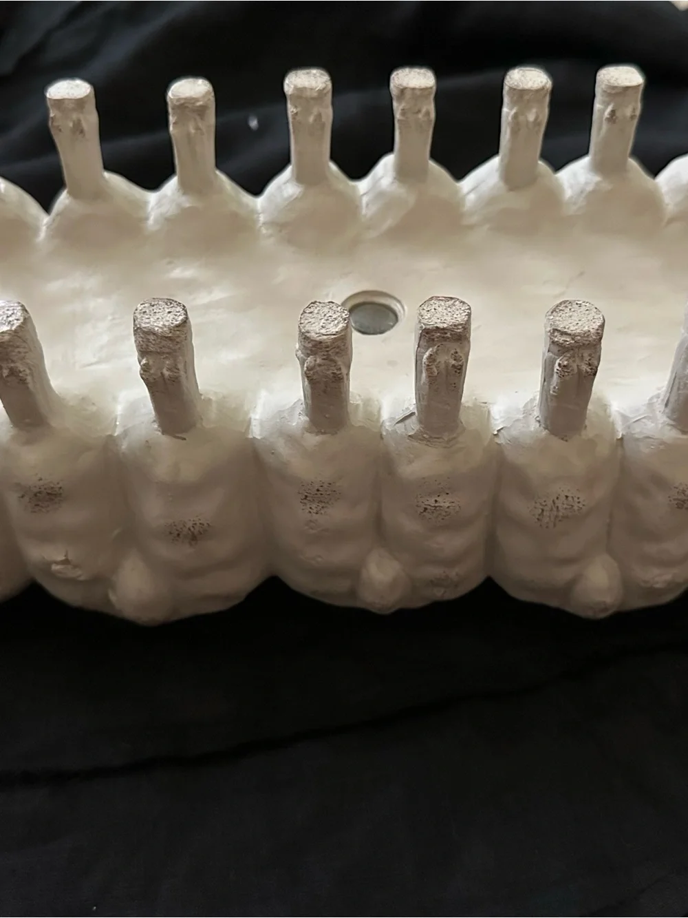 Off-white Resin Sheep Plante - Charming Farmhouse Accent